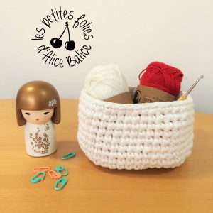Corbeille en crochet | trapilho | jersey récup | tuto gratuit