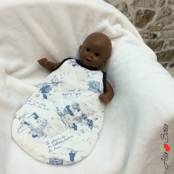 gigoteuse pour poupée | patron couture gratuit | sewing | bébé | doll | poupon | trousseau de naissance pour poupée