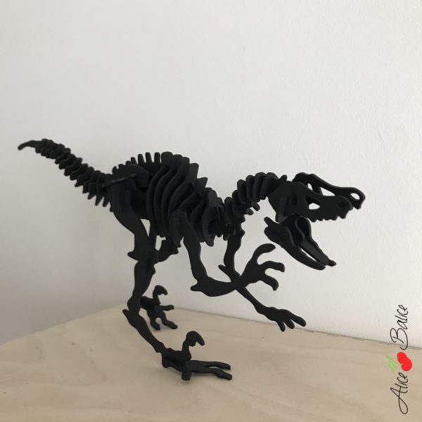 alice balice | dinosaure en carton | velociraptor | agent paper | decoration