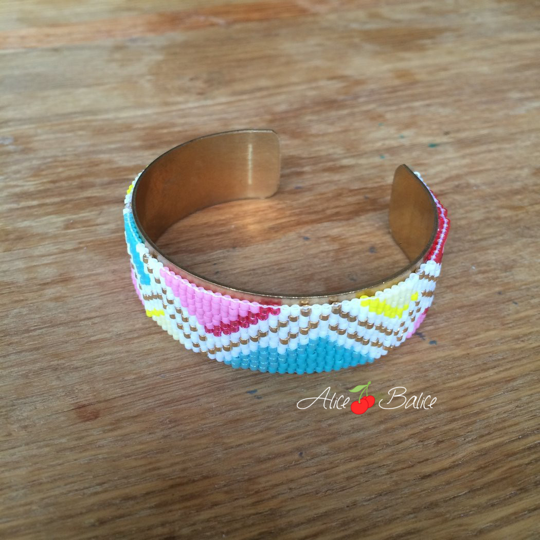 Bracelet manchette – Art de perles – Boutique de bijoux Français