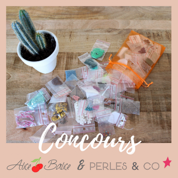 alice balice | concours | partenariat perles and co | pochon surprise