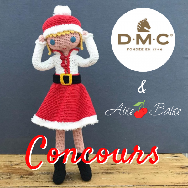 alice balice | concours en partenariat avec DMC | noël | crochet | pelotes | poupée Clems | amigurumi