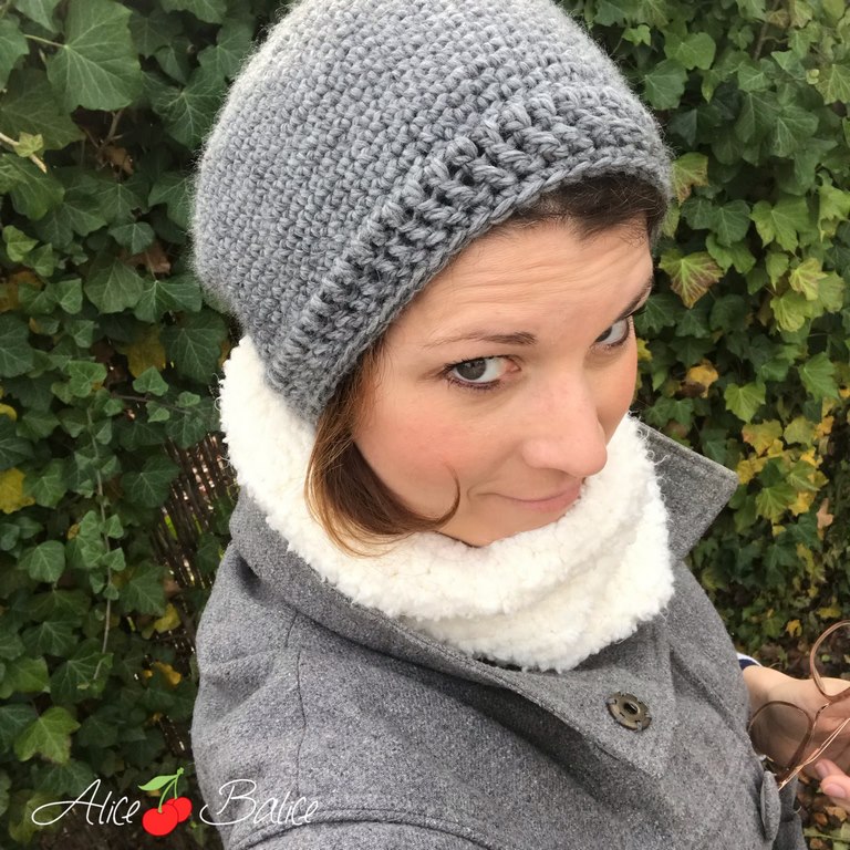 Bonnet loose femme laine