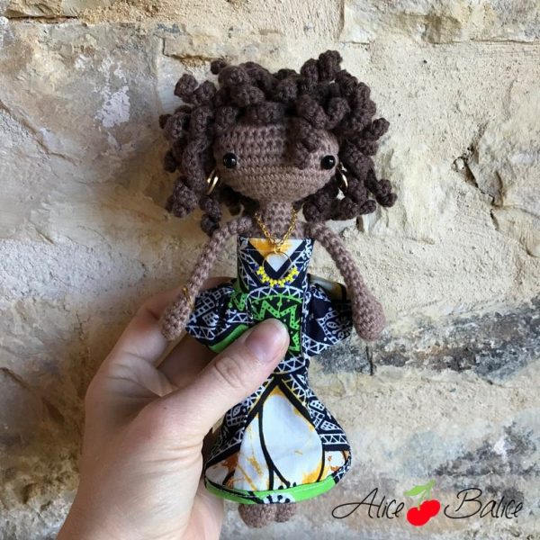 alice balice | tutoriel | crochet | poupée noire | africaine | wax