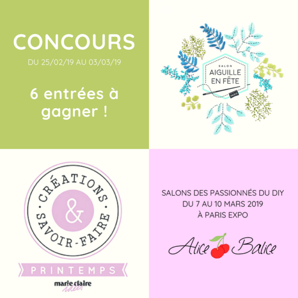 alice balice | concours Aiguille en fête AEF | Créations et Savoir Faire CSF